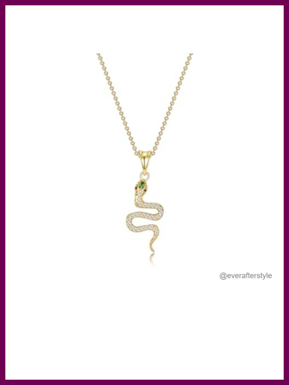 Snake Necklace Dainty Pendant Cubic Zirconia Layered Choker Punk Animal Jewelry
